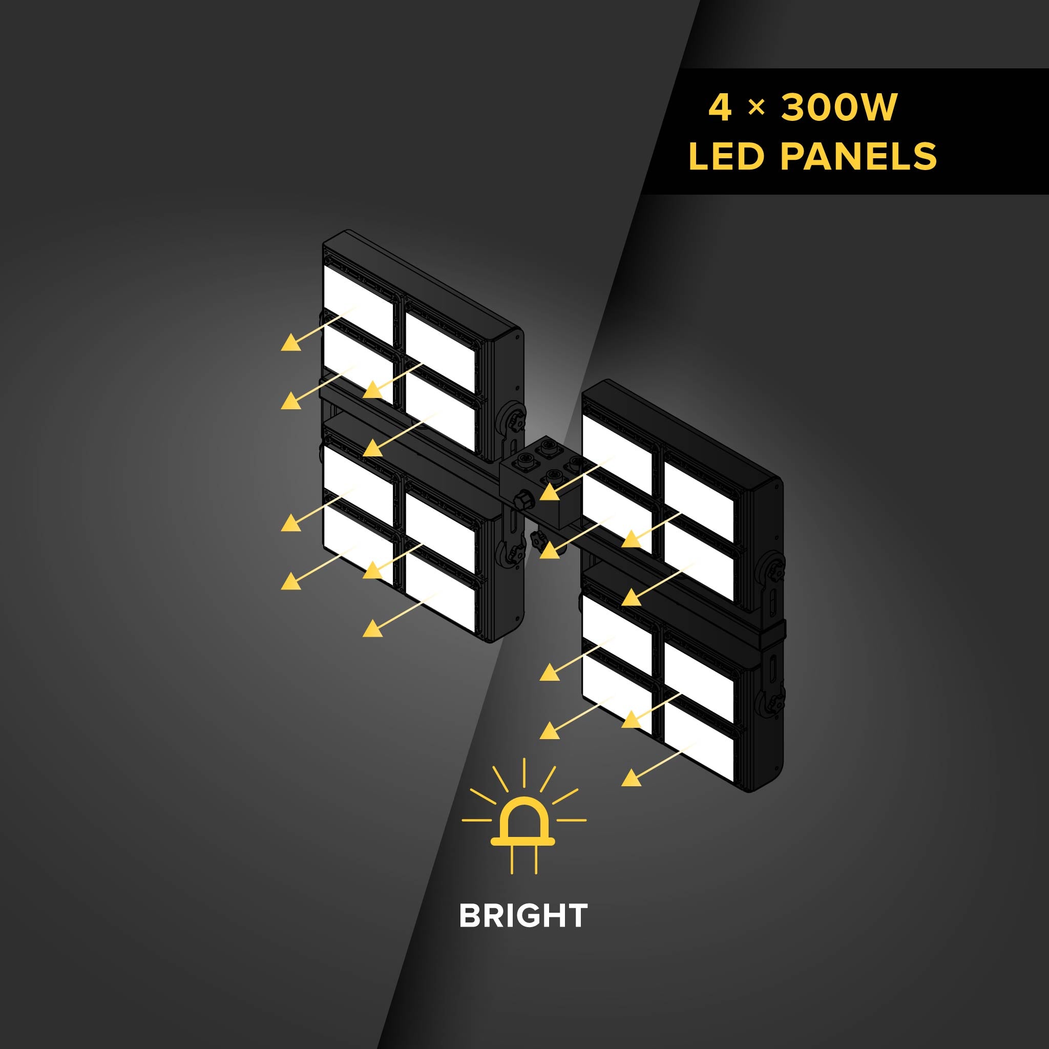 1200 Watt Flood Light Kit