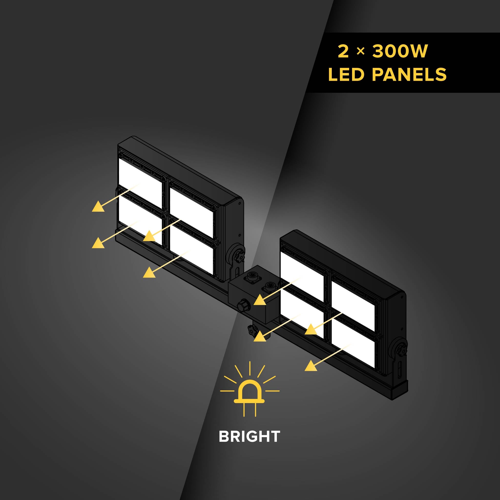 600 Watt Flood Light Kit
