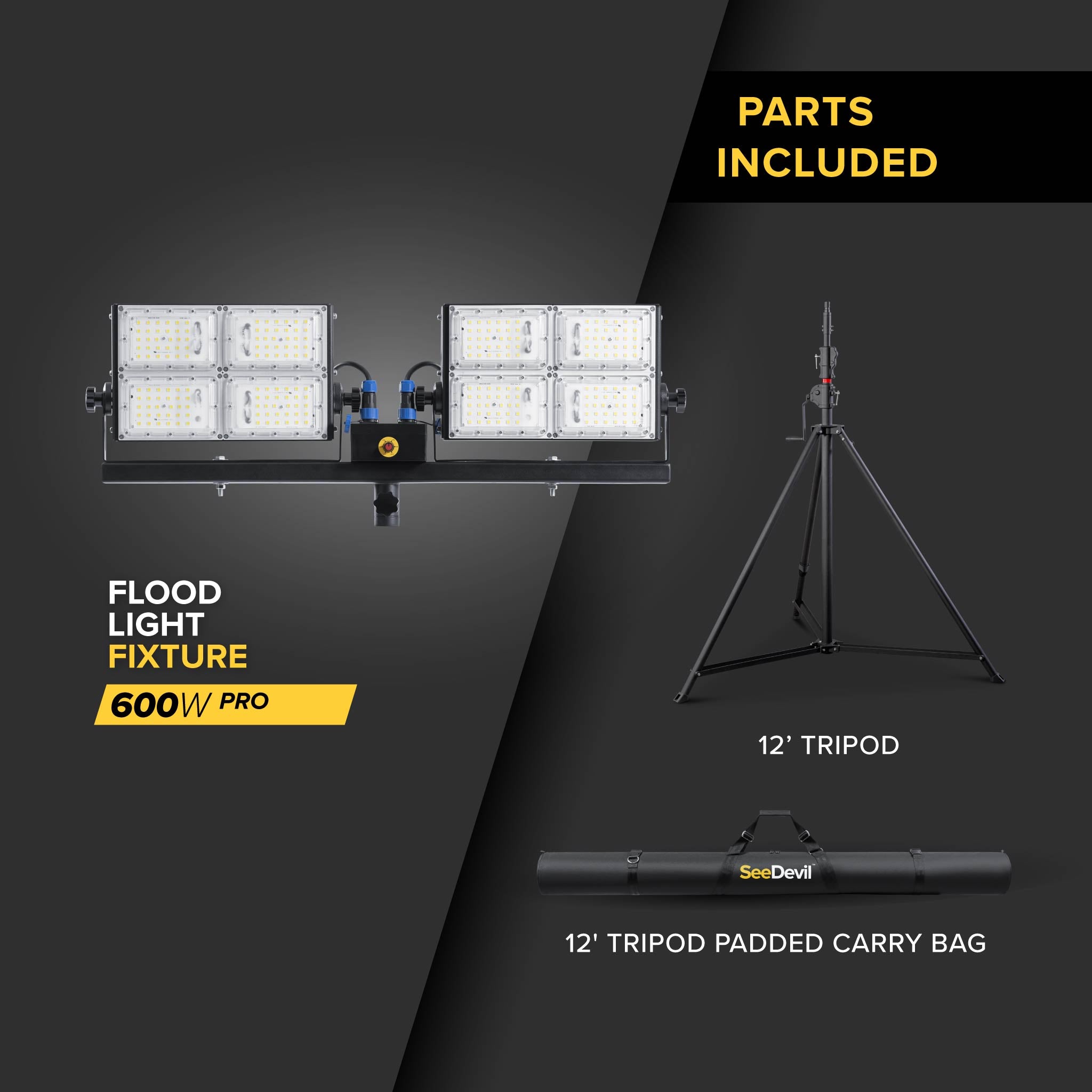 600 Watt Flood Light Kit