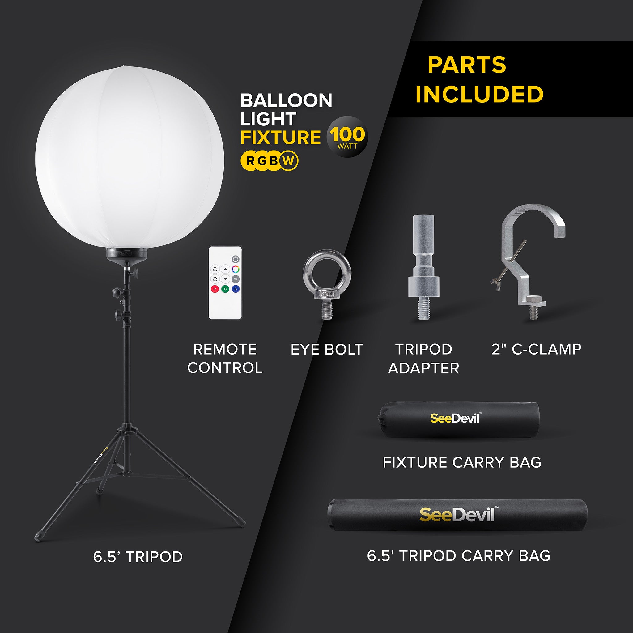 G3 100 Watt RGBW Balloon Light Kit