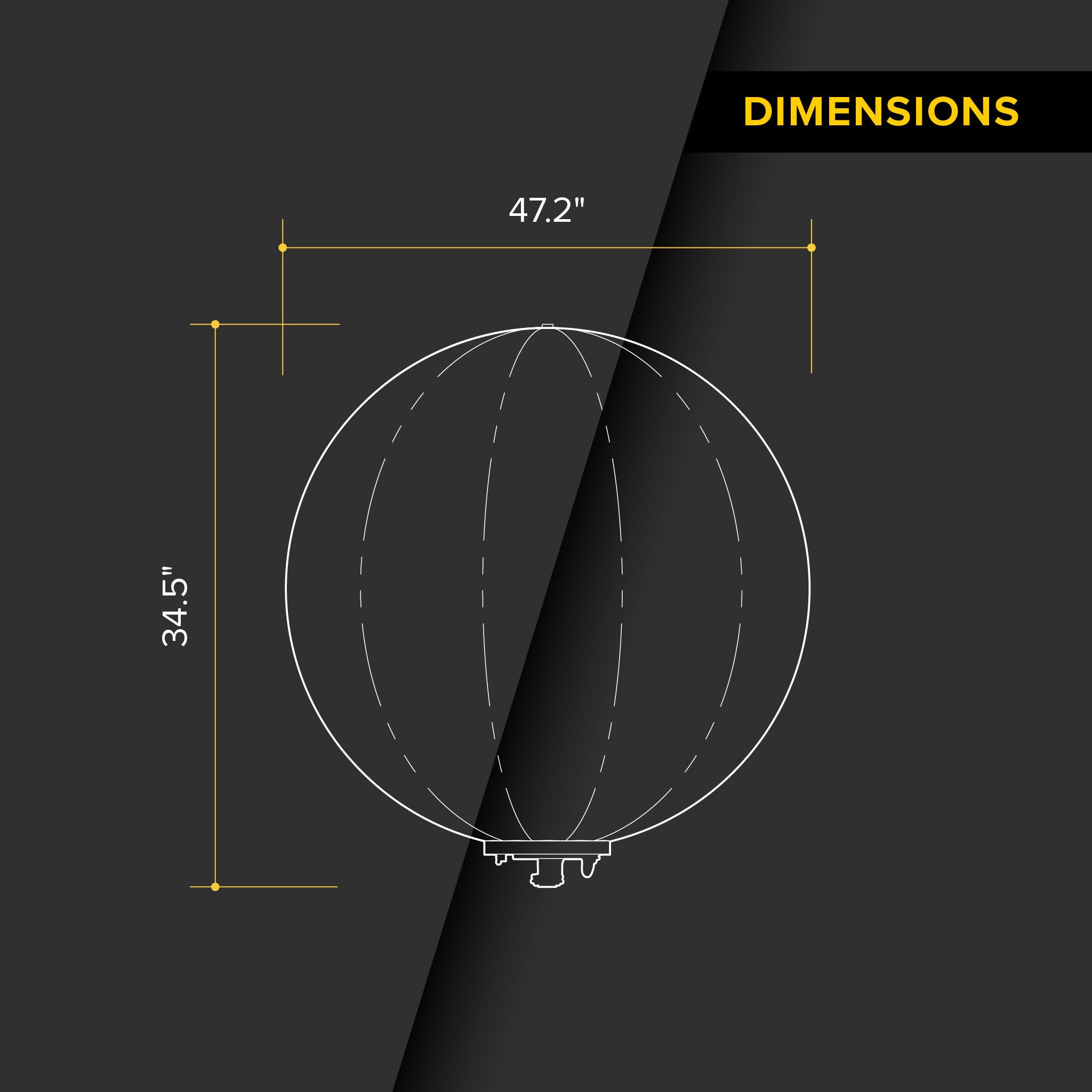 G3 DMX 400 Watt RGB+CCT Balloon Light Fixture