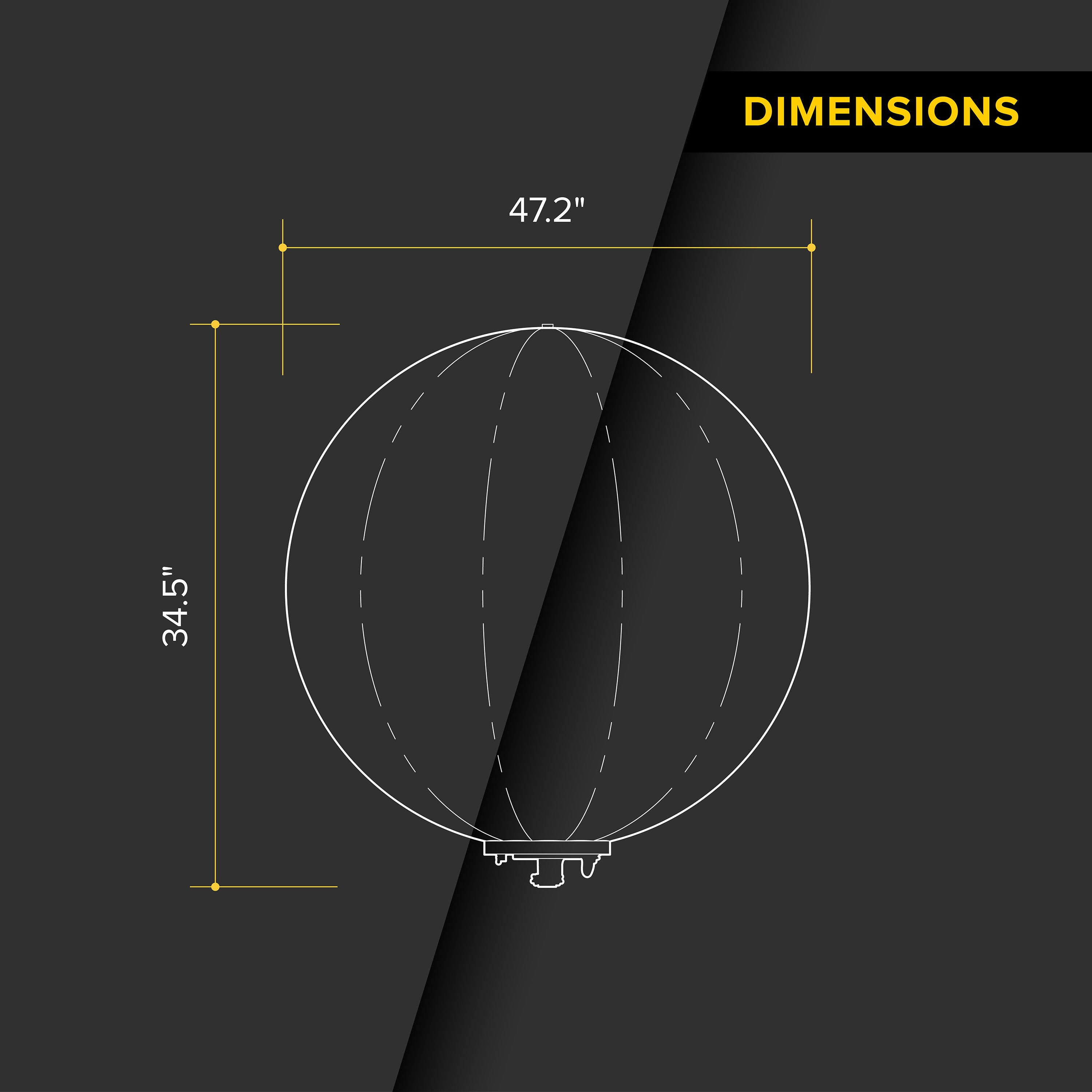 G3 400 Watt RGB+CCT Balloon Light Fixture