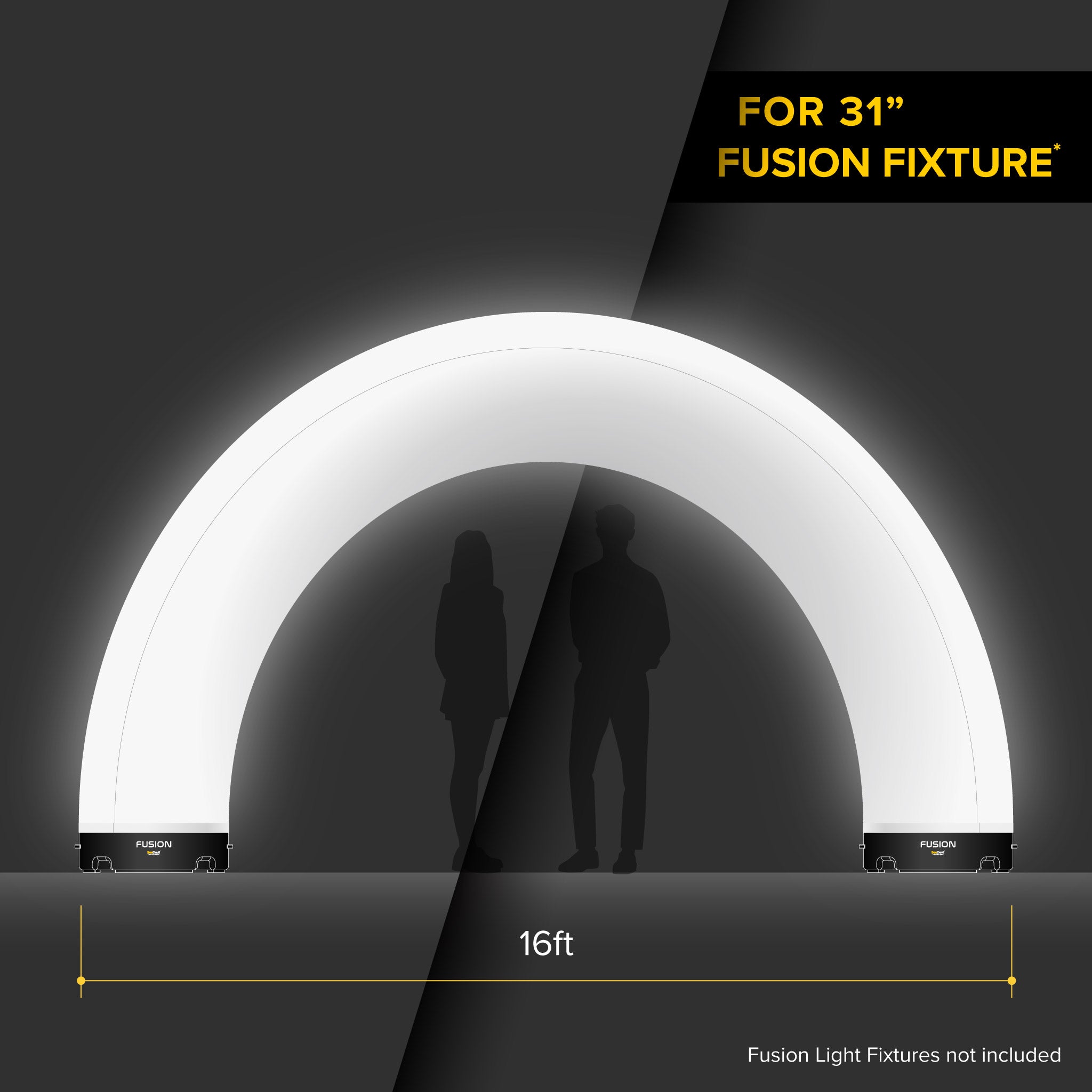 Full Arch Fusion Diffuser (31" Fusion Light Fixture only)