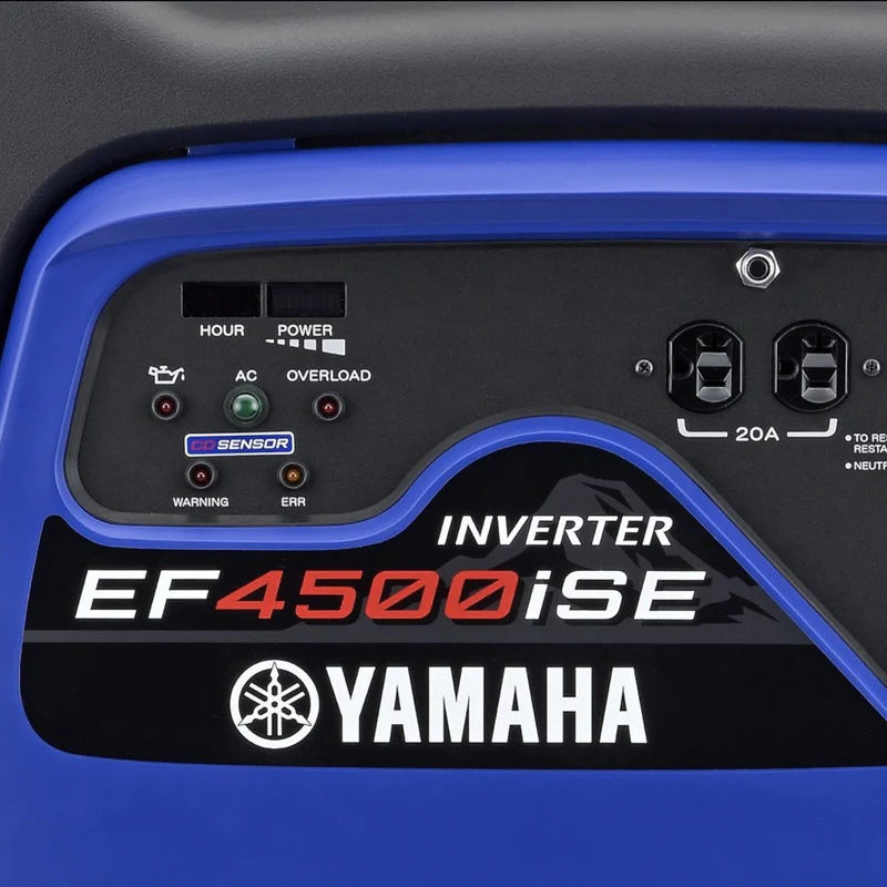 Yamaha EF4500iSE 4500 Watt Inverter Generator left up lcose