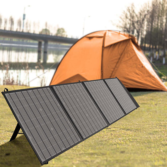 SeeDevil 80W Solar Panels Deployed at Campsite