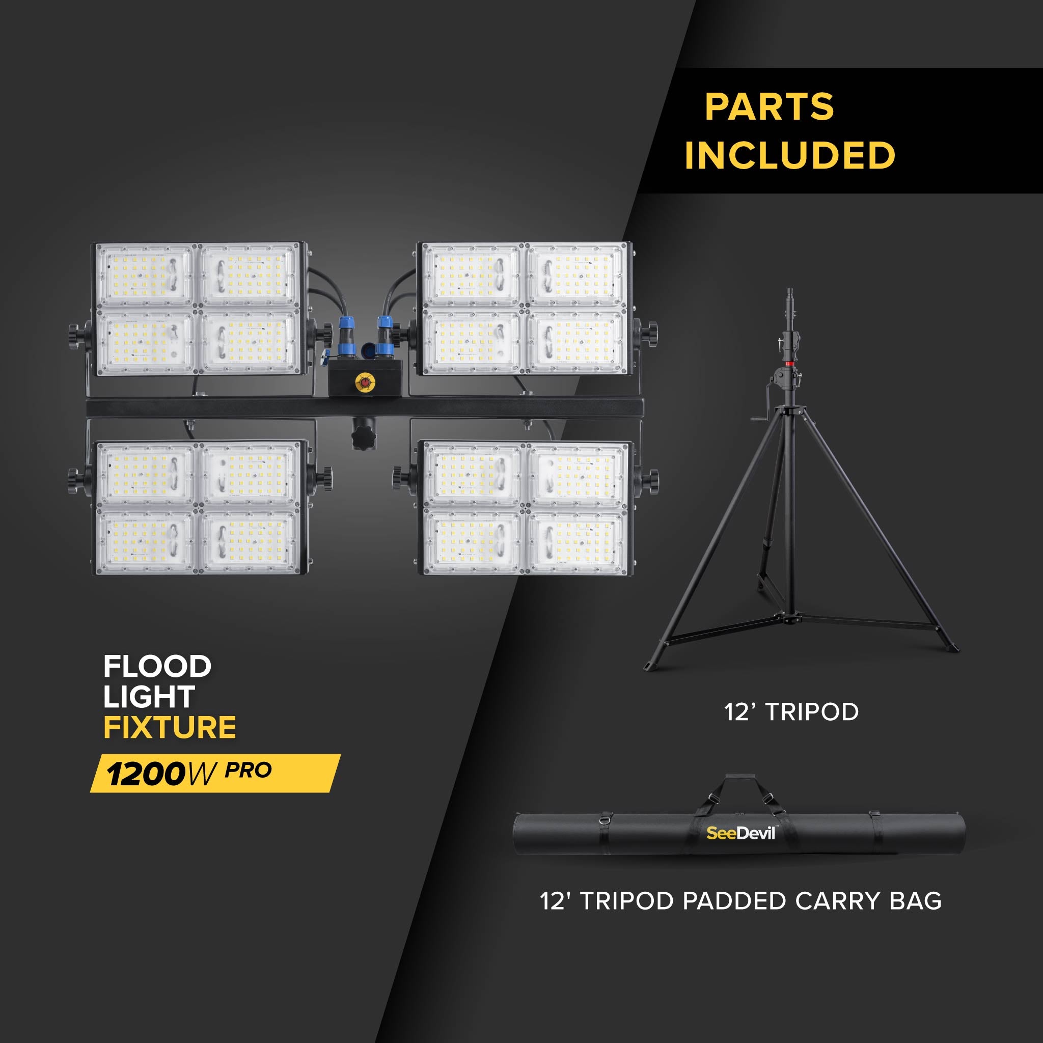 1200 Watt Flood Light Kit