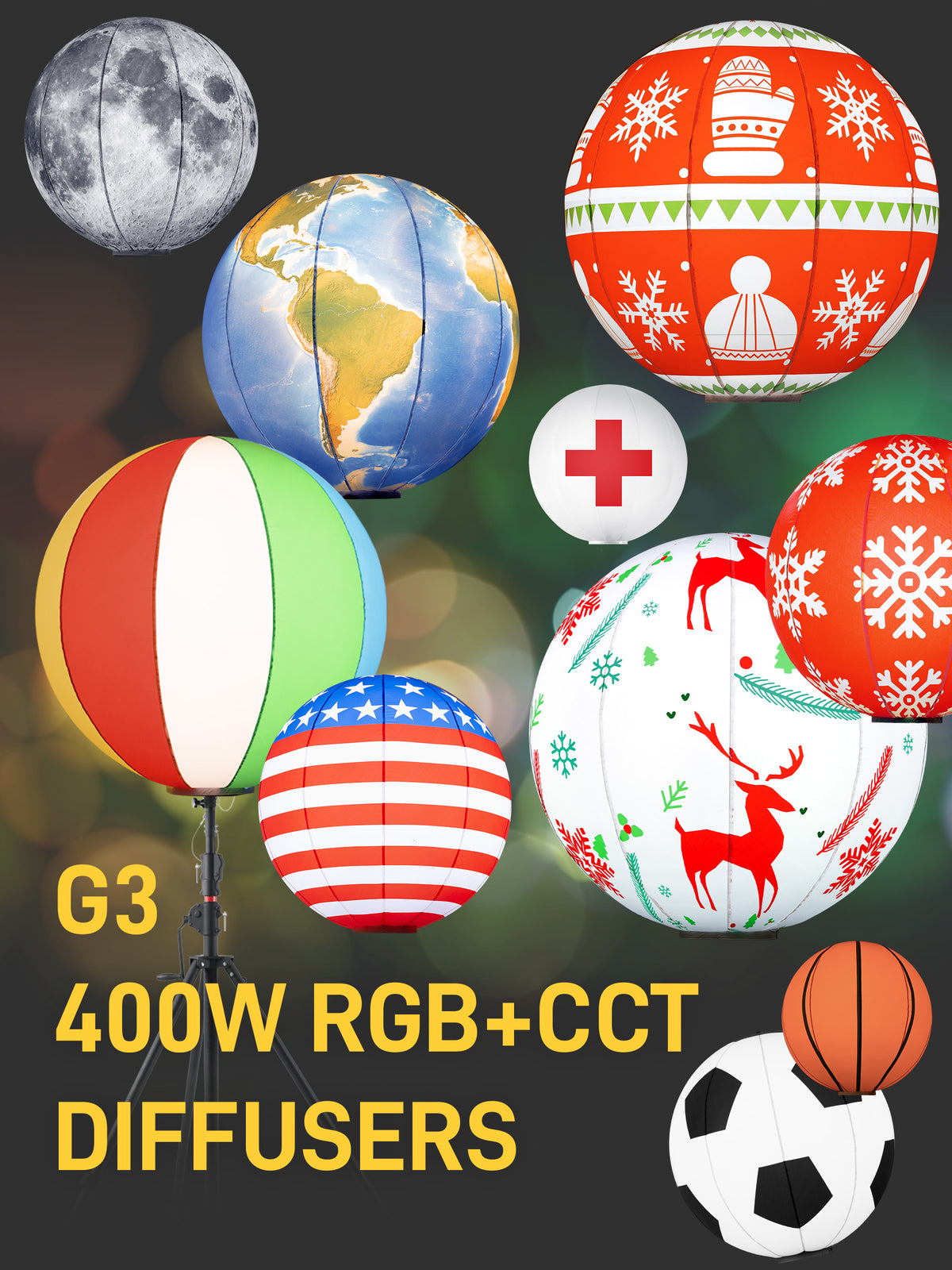 400 Watt RGB+CCT Diffusers