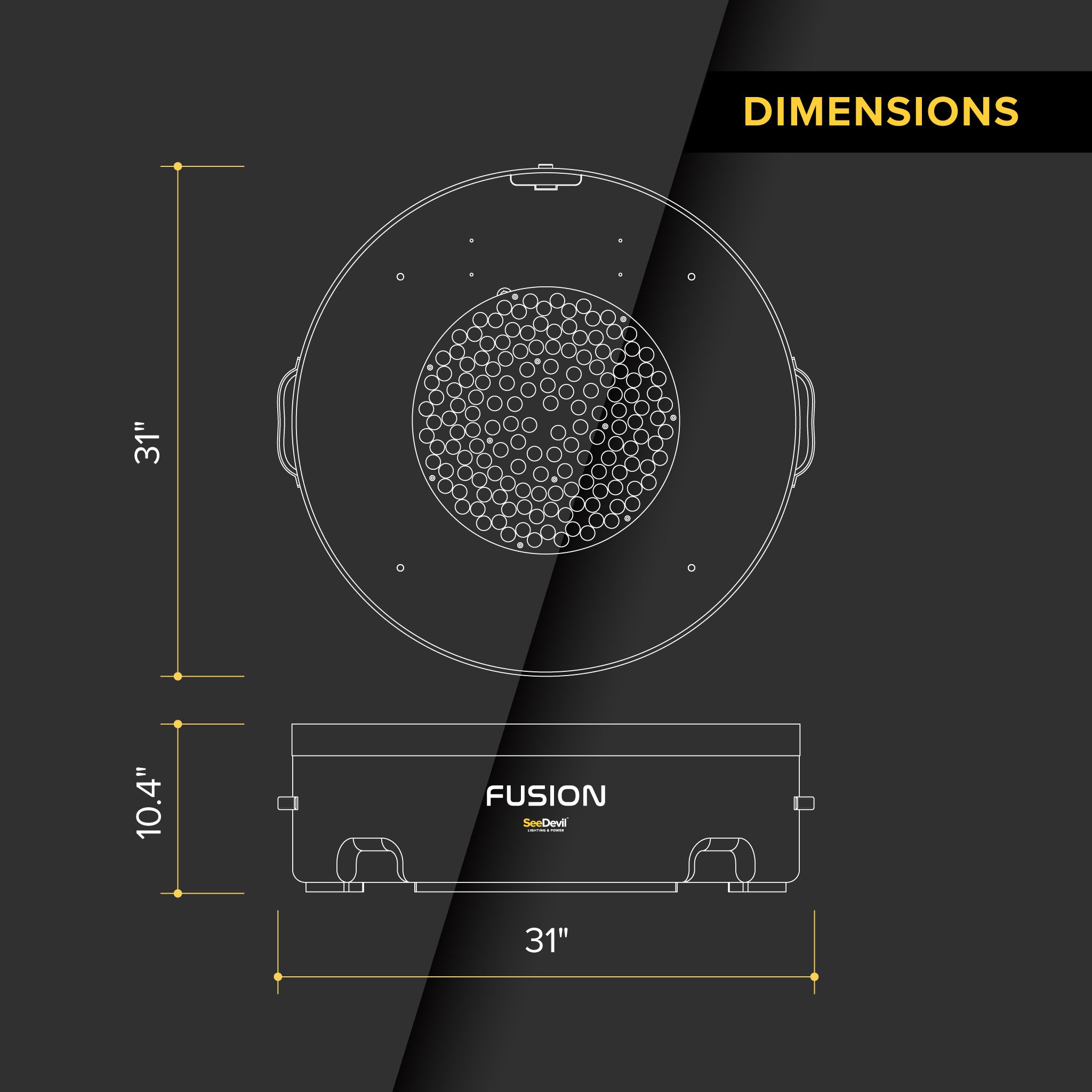 100 Watt RGB 31" Fusion Light Fixture