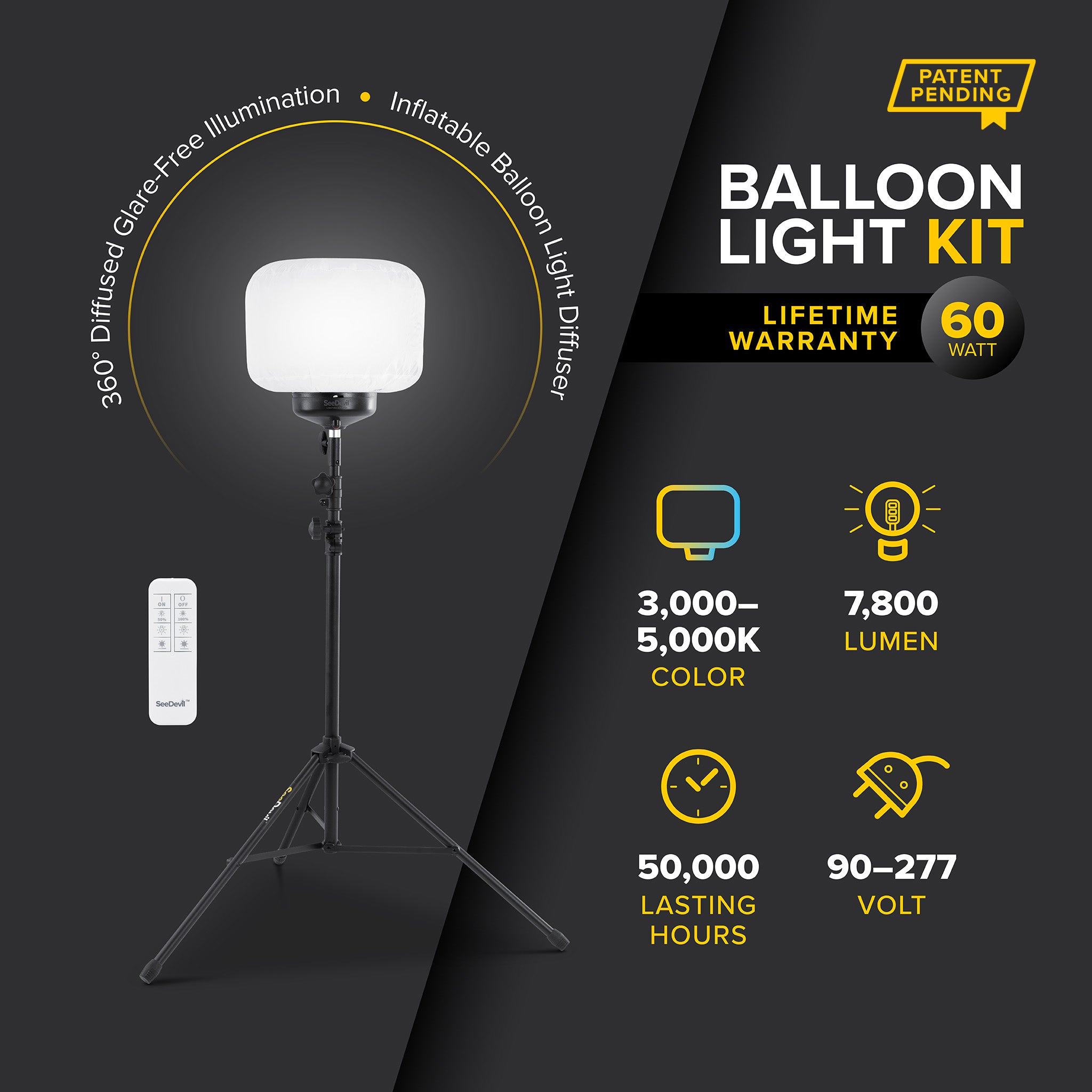 G3 60 Watt Balloon Light Kit