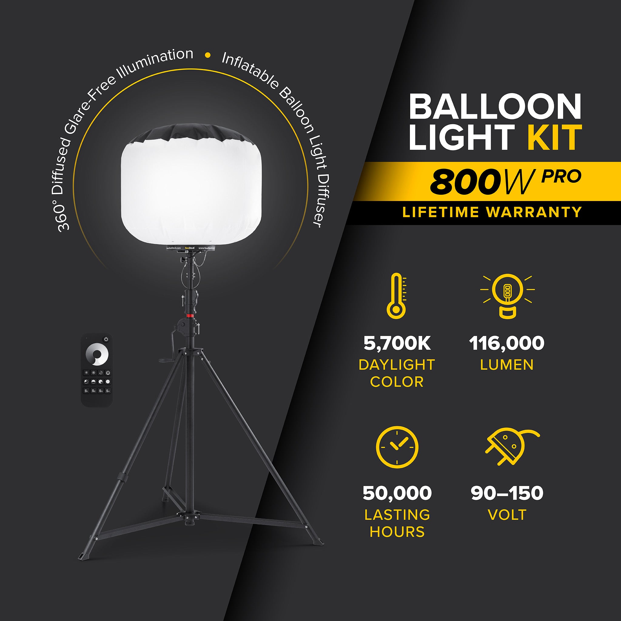 G3 - 800 Watt Balloon Light Kit (NEW)