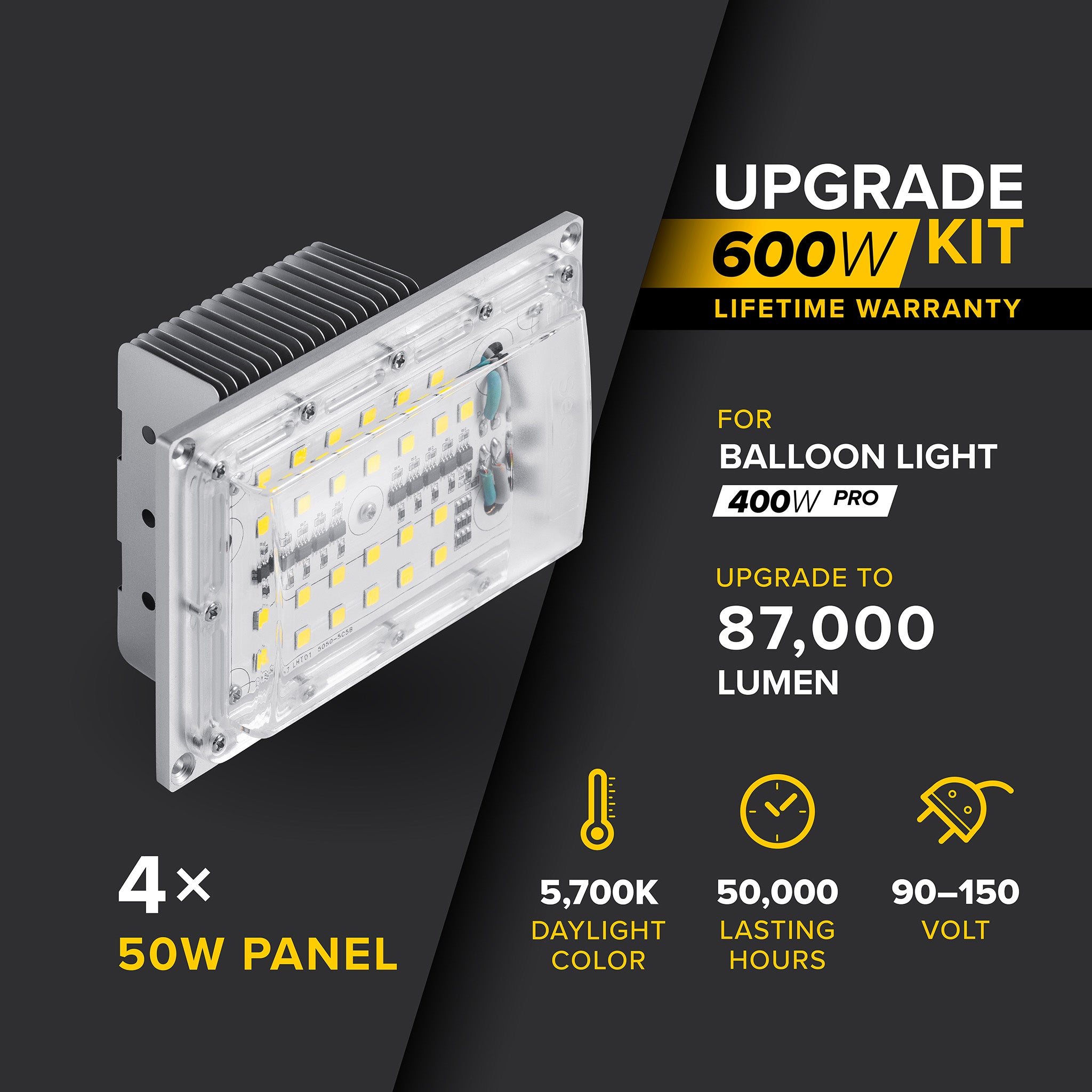 SeeDevil G3 600 Watt Pro Series LED Upgrade Kit