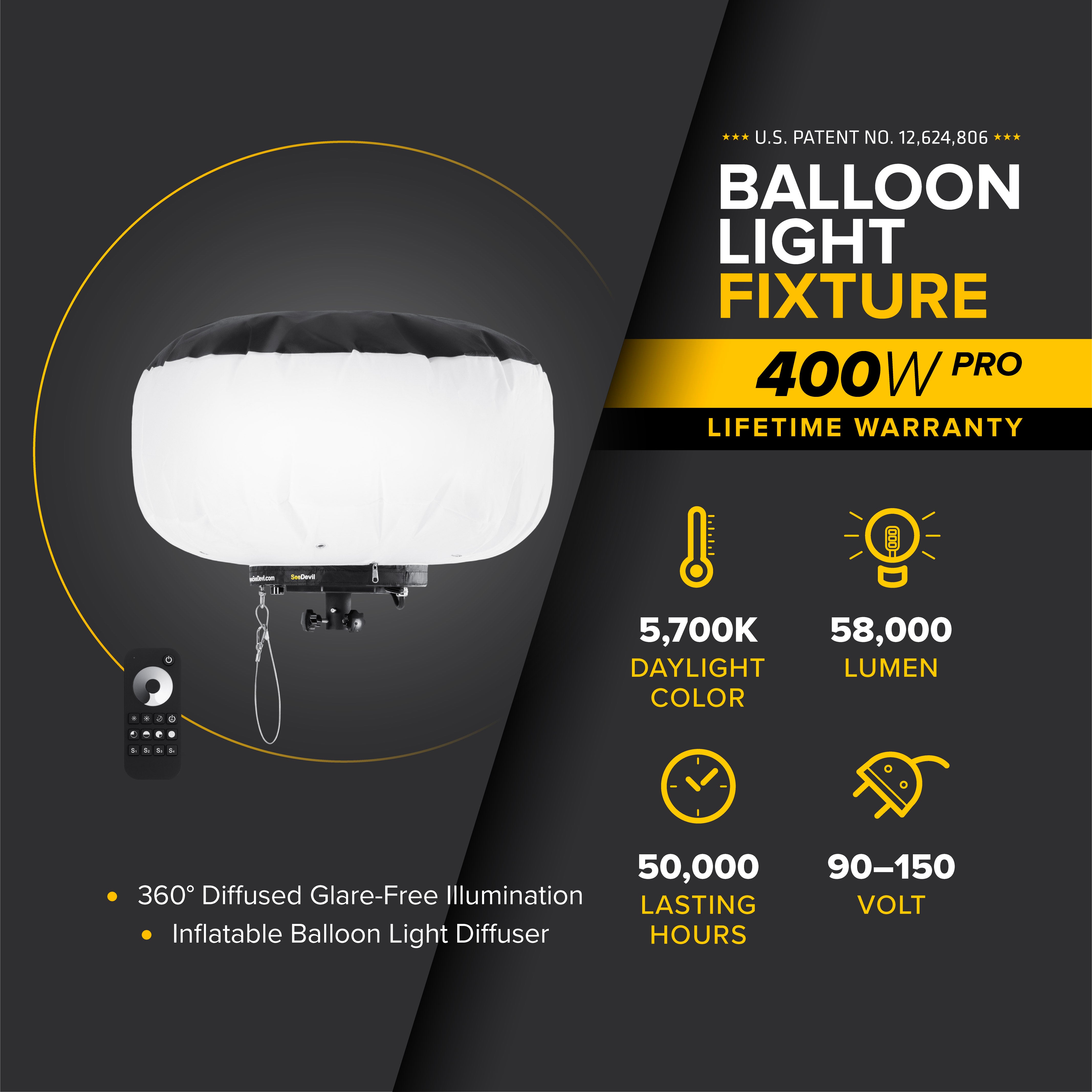 G3 400 Watt Balloon Light Fixture