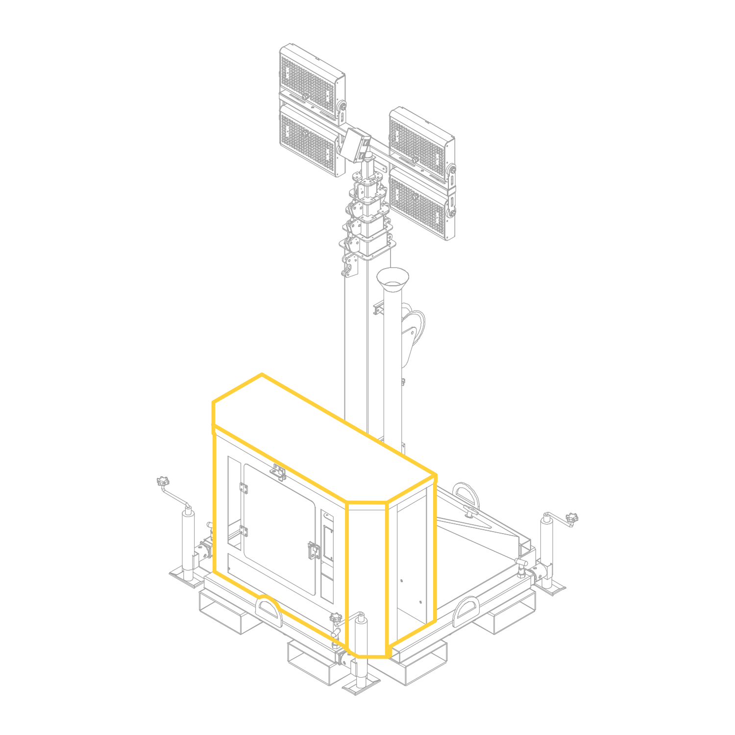 Skid Mount Tower - Generator Enclosure