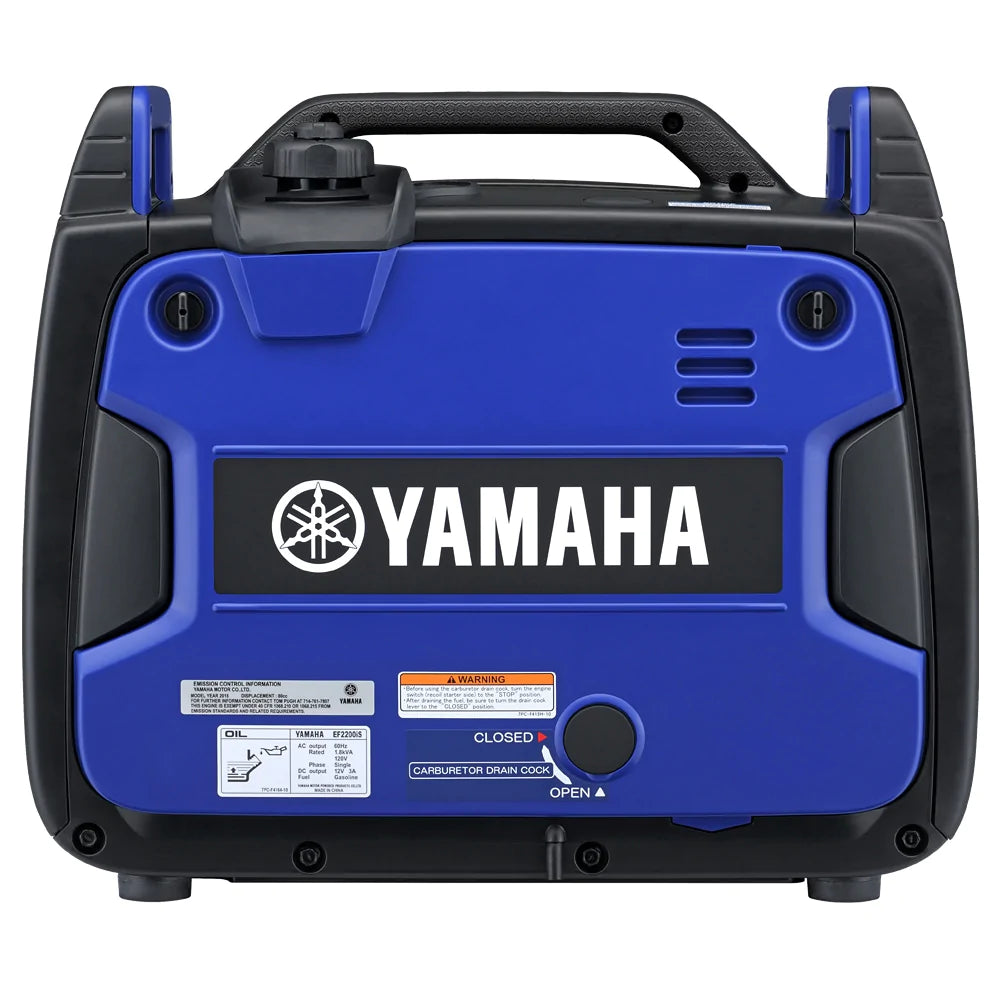 Yamaha EF2200IS 2200 Watt Inverter Generator back view