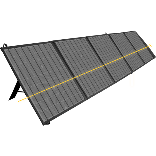 SeeDevil 200W Solar Panels Full Deployed