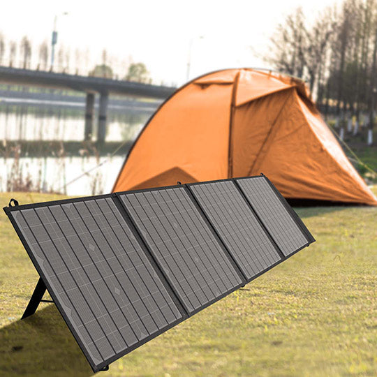 SeeDevil 80W Solar Panels Deployed at Campsite